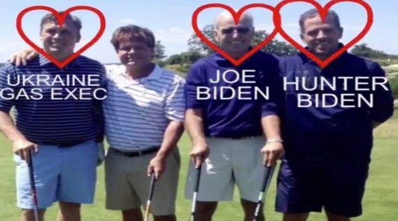 Joe and Hunter Biden together with an Ukrainian Oil Executive